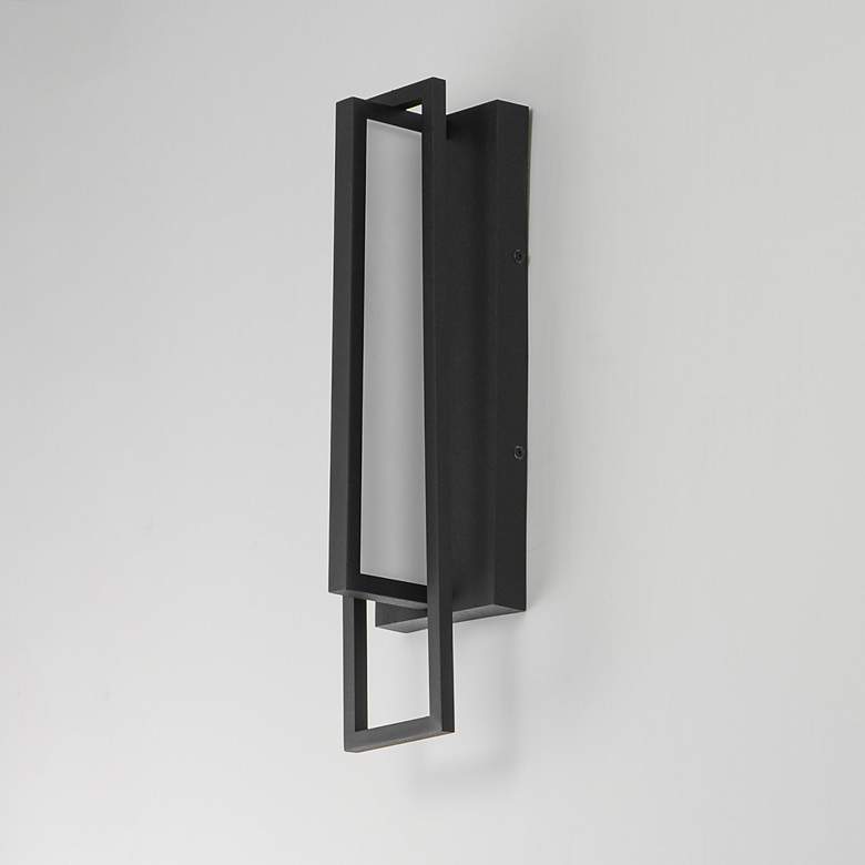 Image 4 Maxim Formation VX 18" Black Outdoor LED Wall Sconce more views