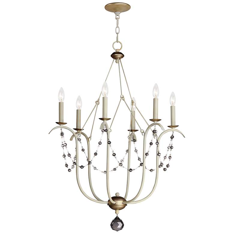 Image 2 Maxim Formosa 27" Wide Ecru White 6-Light Chandelier