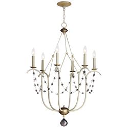 Maxim Formosa 27" Wide Ecru White 6-Light Chandelier