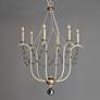 1_Maxim Formosa 27" Wide Ecru White 6-Light Chandelier