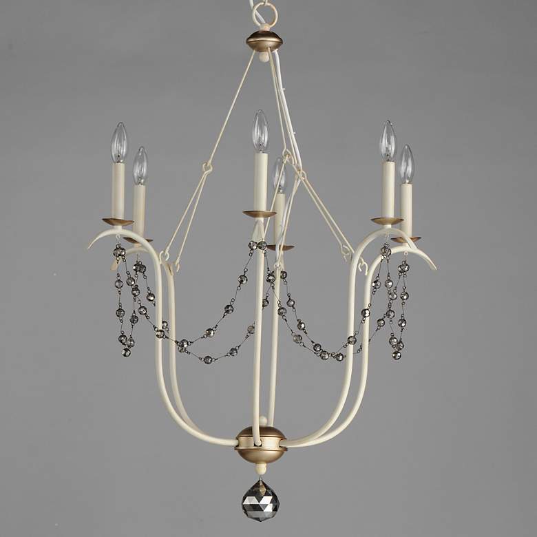 Image 3 Maxim Formosa 27" Wide Ecru White 6-Light Chandelier more views