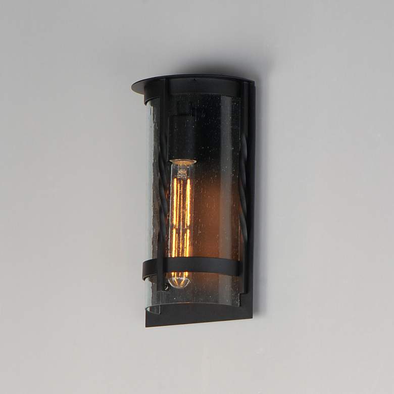 Image 4 Maxim Foundry 12" High Neutral Black Outdoor Wall Light more views