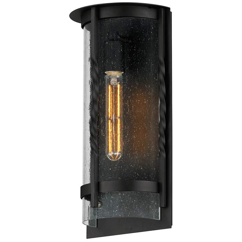 Image 2 Maxim Foundry 16" High Black Outdoor Wall Light