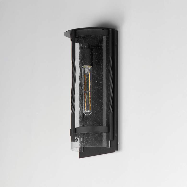 Image 4 Maxim Foundry 16" High Black Outdoor Wall Light more views