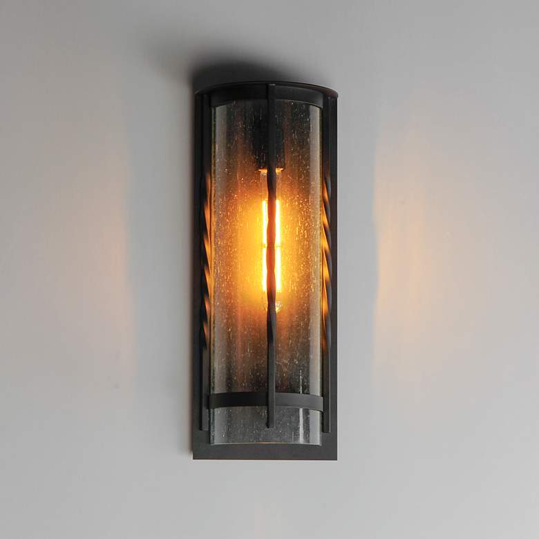 Image 1 Maxim Foundry 20" High Black Outdoor Wall Light