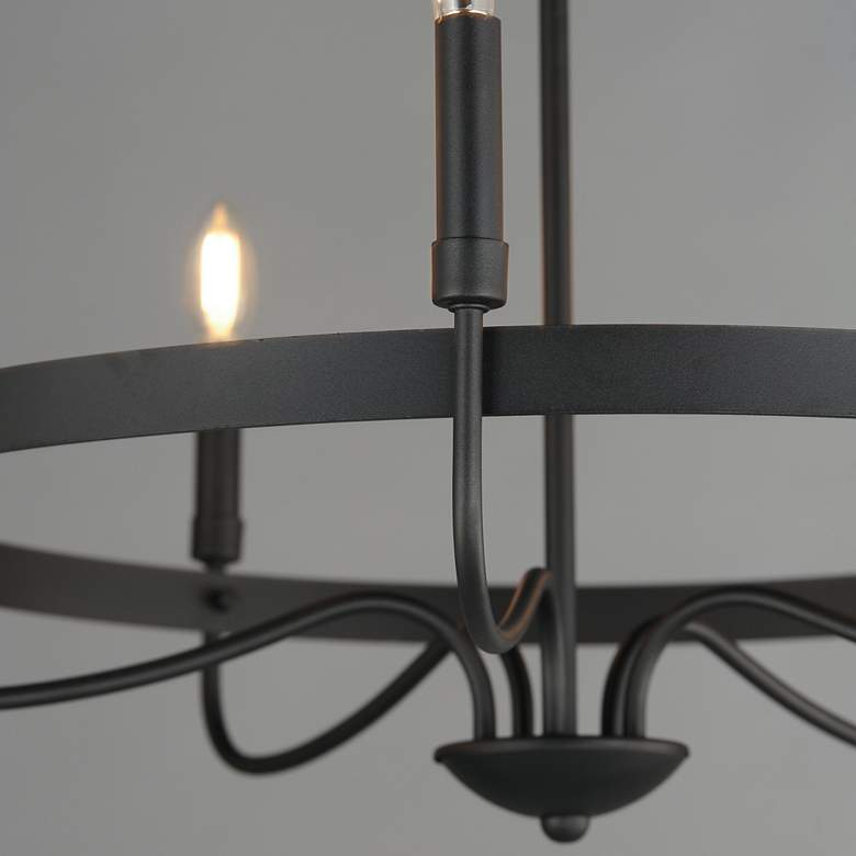 Image 4 Maxim Frankie 26" Wide Black 5-Light Chandelier more views