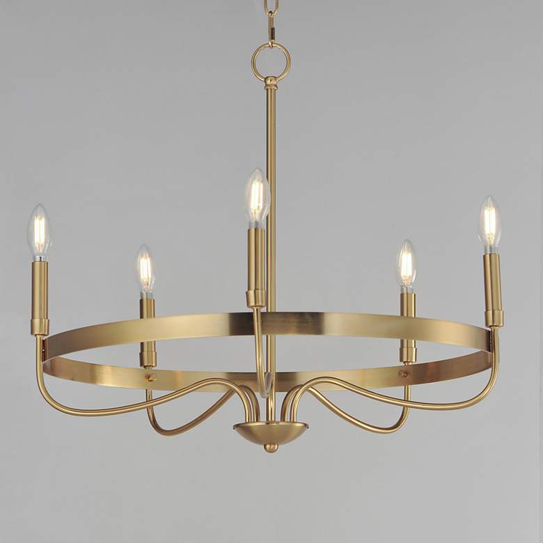 Image 3 Maxim Frankie 26" Wide Heritage 5-Light Chandelier more views