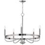 1_Maxim Frankie 26" Wide Satin Nickel 5-Light Chandelier