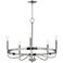 Maxim Frankie 26" Wide Satin Nickel 5-Light Chandelier
