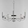 2_Maxim Frankie 26" Wide Satin Nickel 5-Light Chandelier more views