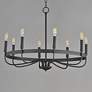2_Maxim Frankie 29" Wide Black 8-Light Chandelier more views