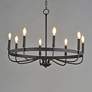 3_Maxim Frankie 29" Wide Black 8-Light Chandelier more views