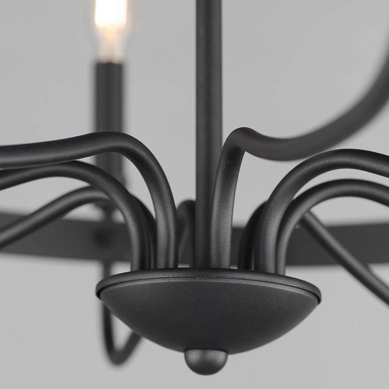 Image 4 Maxim Frankie 29" Wide Black 8-Light Chandelier more views