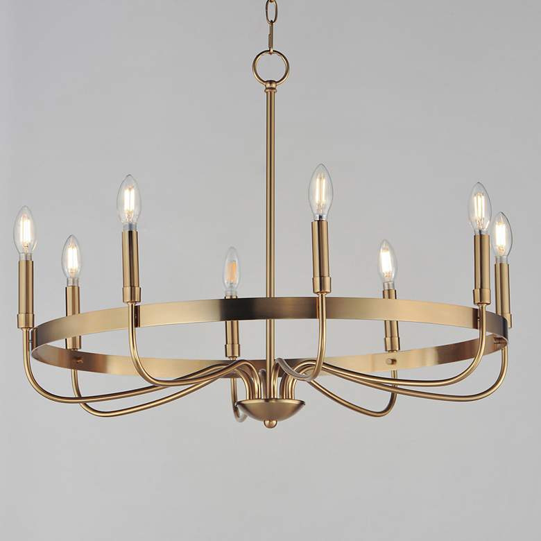 Image 3 Maxim Frankie 29" Wide Heritage 8-Light Chandelier more views