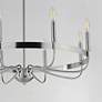 4_Maxim Frankie 29" Wide Satin Nickel 8-Light Chandelier more views