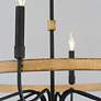 6_Maxim Franklin 28 1/2" Wide Driftwood Black 6-Light Ring Chandelier more views