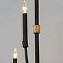 2_Maxim Franklin 40"W Black and Driftwood 9-Light Chandelier more views