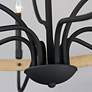 5_Maxim Franklin 40"W Black and Driftwood 9-Light Chandelier more views