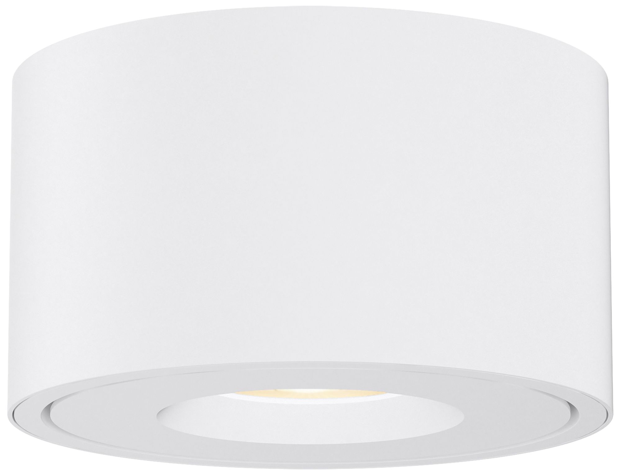 Maxim Fulcrum 5" Wide White LED Flush Mount w Gimbal