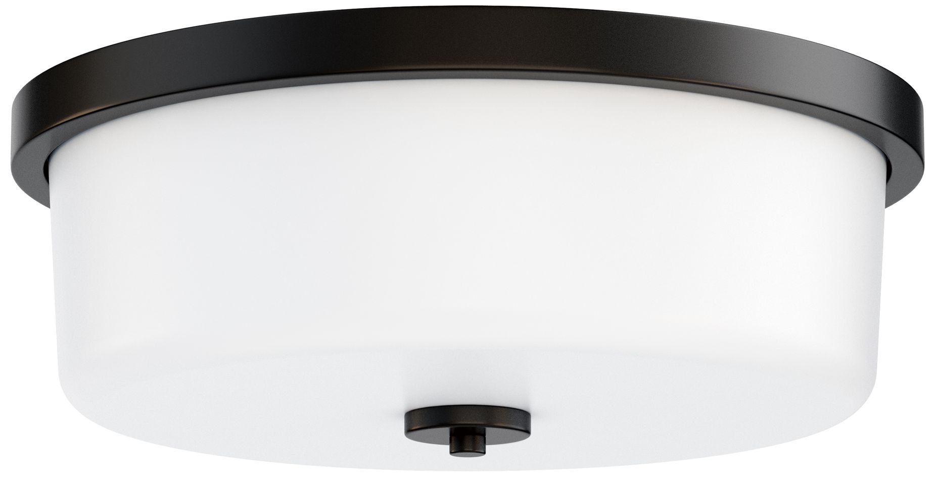 Maxim Fuller 16" Wide White/Black 3-Light Flush Mount
