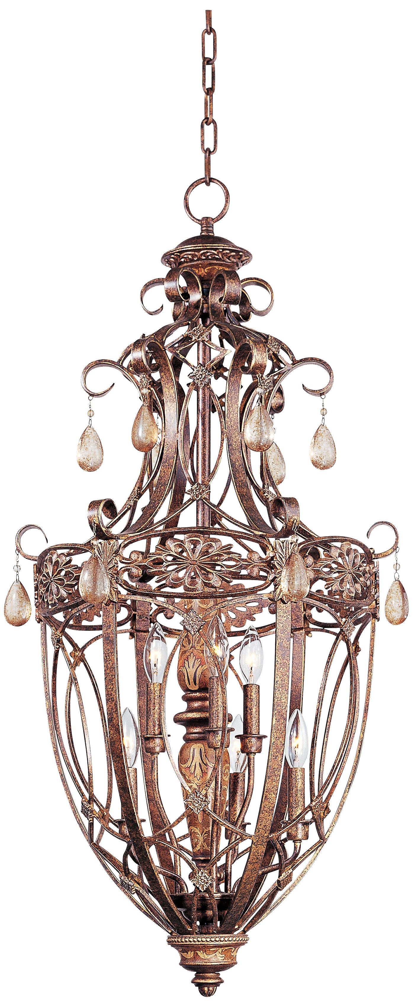 Maxim Genoa Modello 40" High Entry Foyer Pendant Chandelier