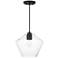 Maxim Geode 11 3/4" Wide Black Large Pendant