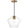 Maxim Geode 11 3/4" Wide Natural Aged Brass Large Pendant