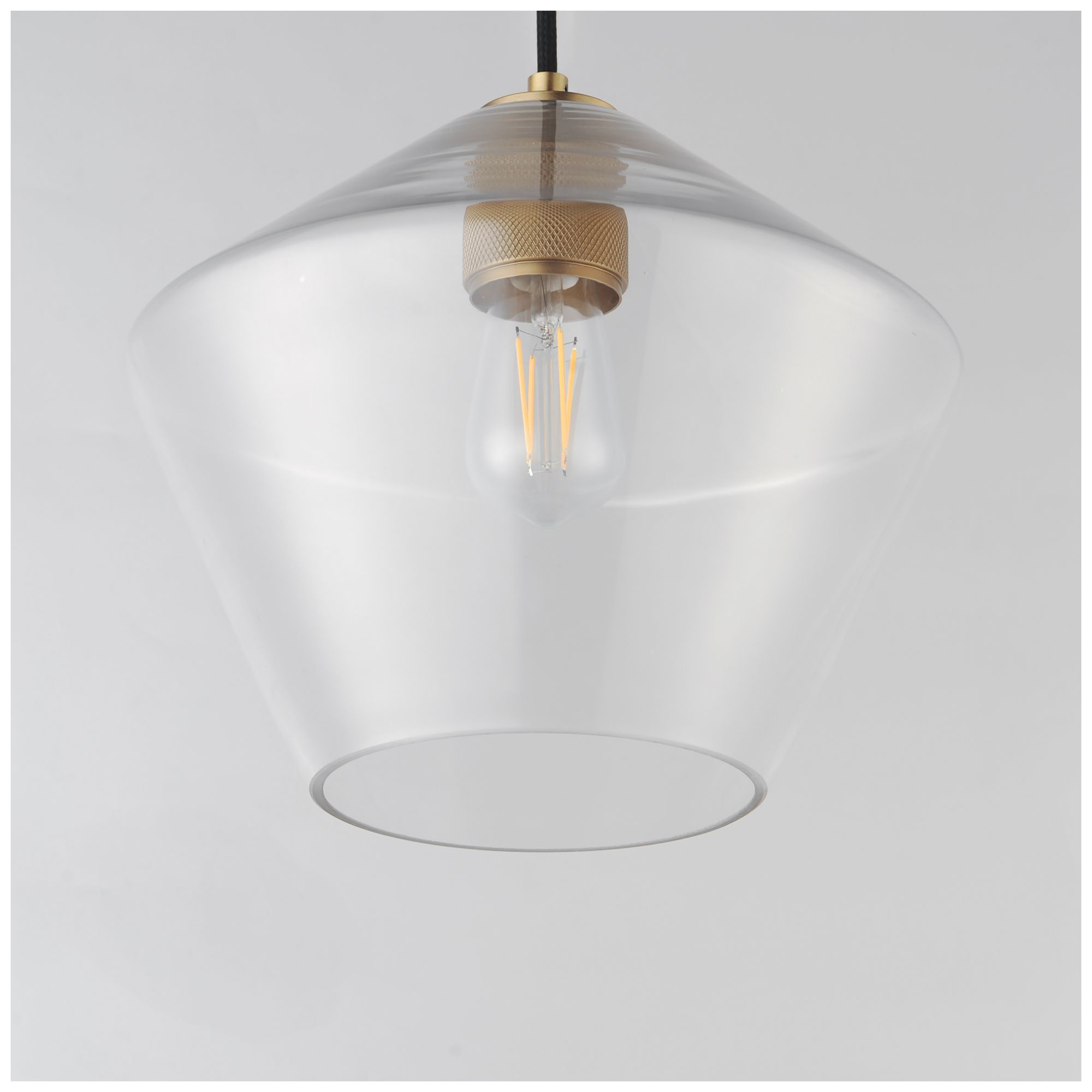 Image 4 Maxim Geode 11 3/4" Wide Natural Aged Brass Large Pendant more views