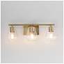 3_Maxim Geode 22 1/2" Wide Natural Aged Brass 3-Light Bath Vanity more views