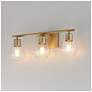 4_Maxim Geode 22 1/2" Wide Natural Aged Brass 3-Light Bath Vanity more views