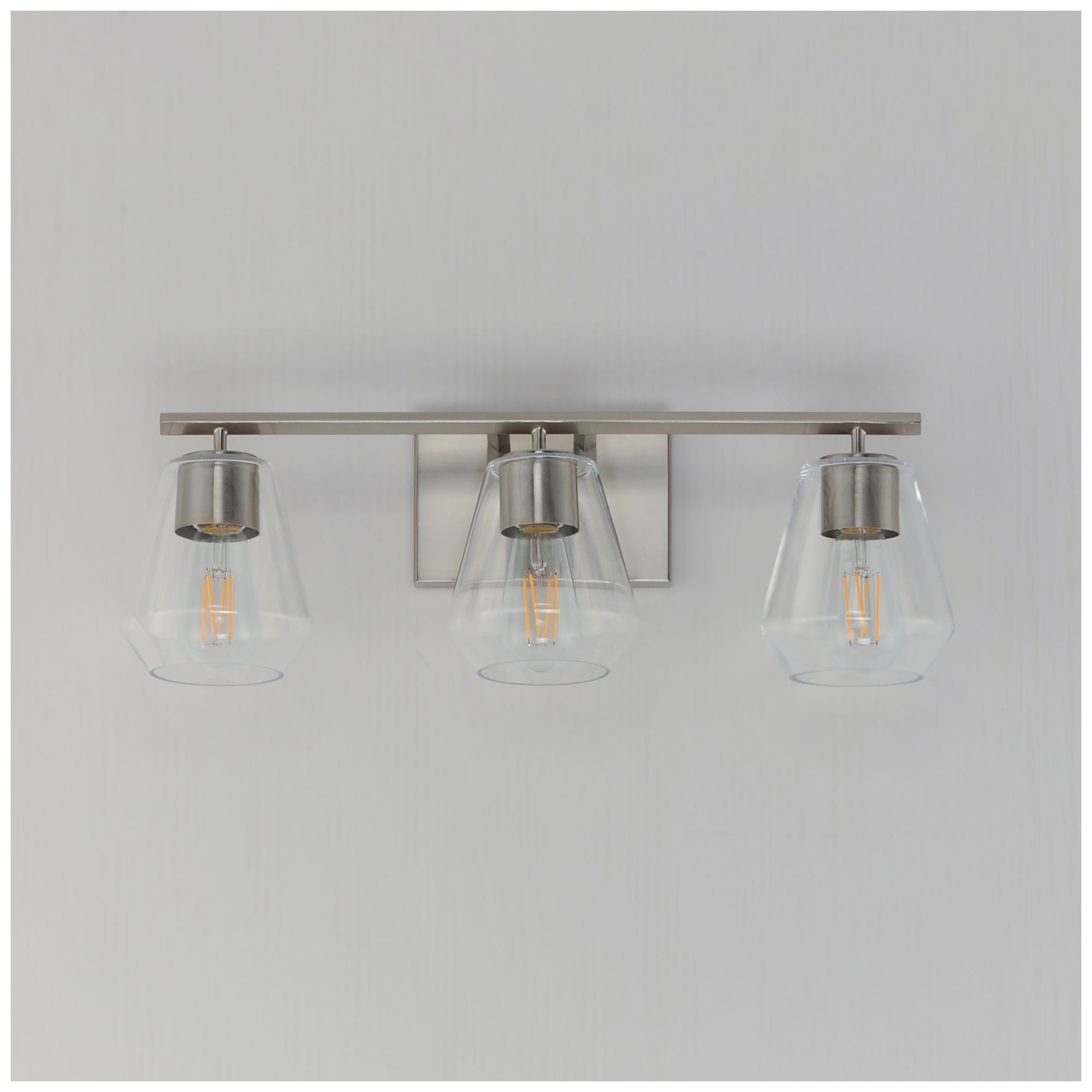 Image 2 Maxim Geode 22 1/2" Wide Satin Nickel 3-Light Bath Vanity more views