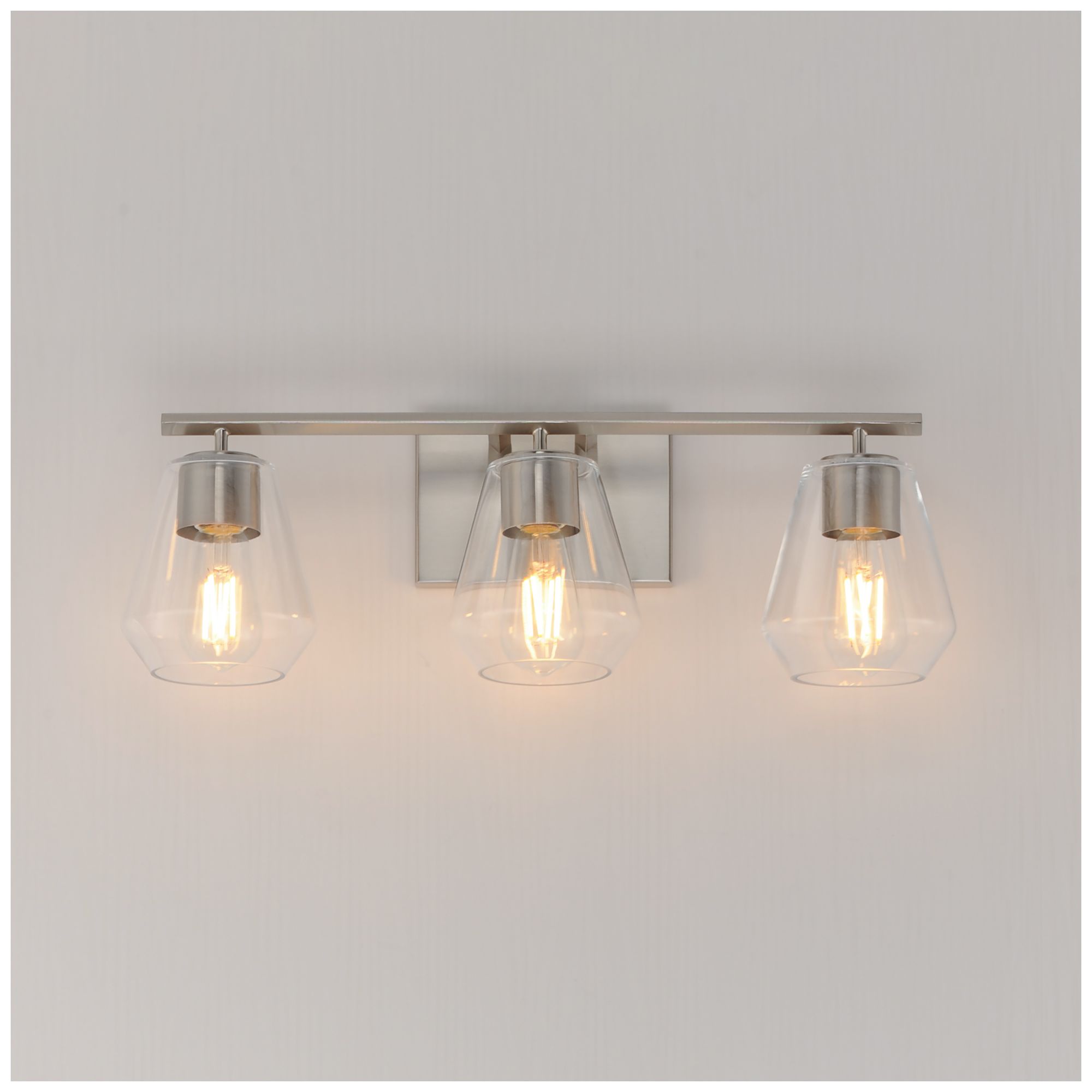 Image 3 Maxim Geode 22 1/2" Wide Satin Nickel 3-Light Bath Vanity more views