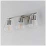4_Maxim Geode 22 1/2" Wide Satin Nickel 3-Light Bath Vanity more views