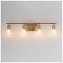 3_Maxim Geode 31" Wide Natural Aged Brass 4-Light Bath Vanity more views