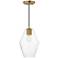 Maxim Geode 8 3/4" Wide Natural Aged Brass Small Pendant