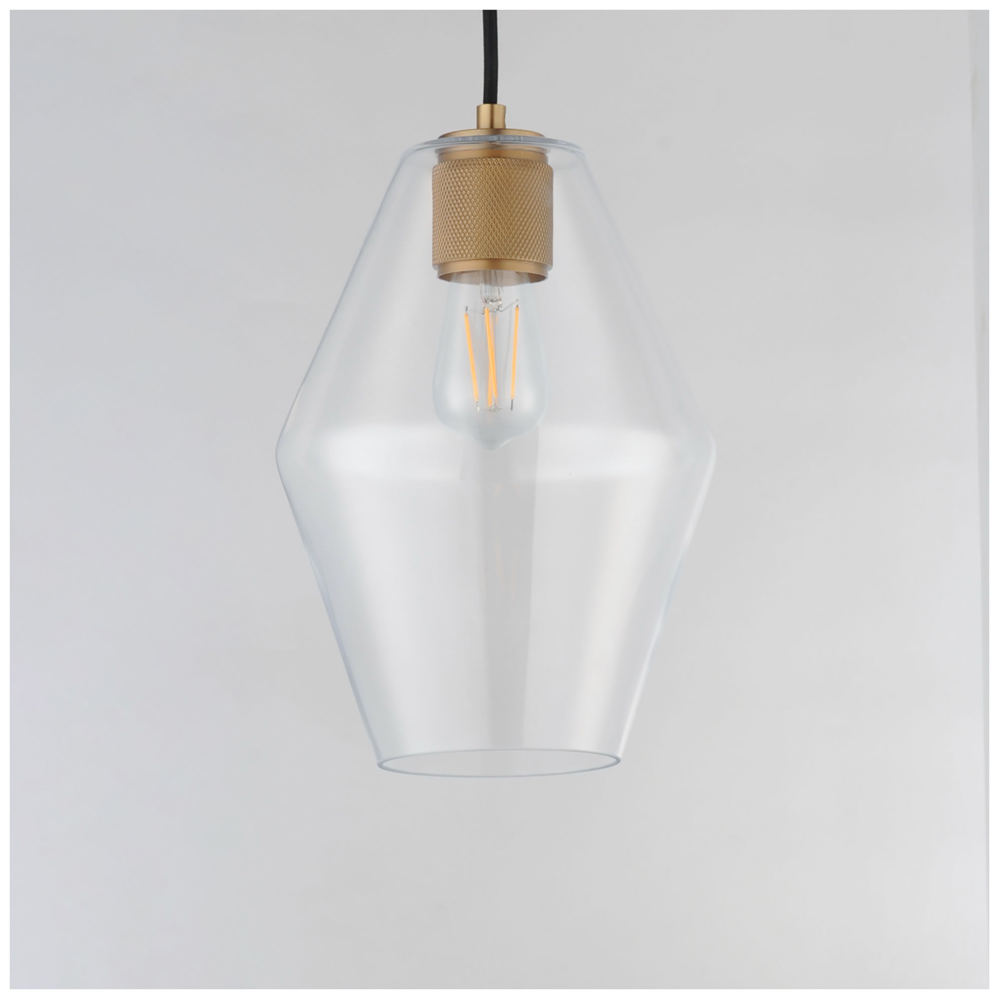 Image 2 Maxim Geode 8 3/4" Wide Natural Aged Brass Small Pendant more views