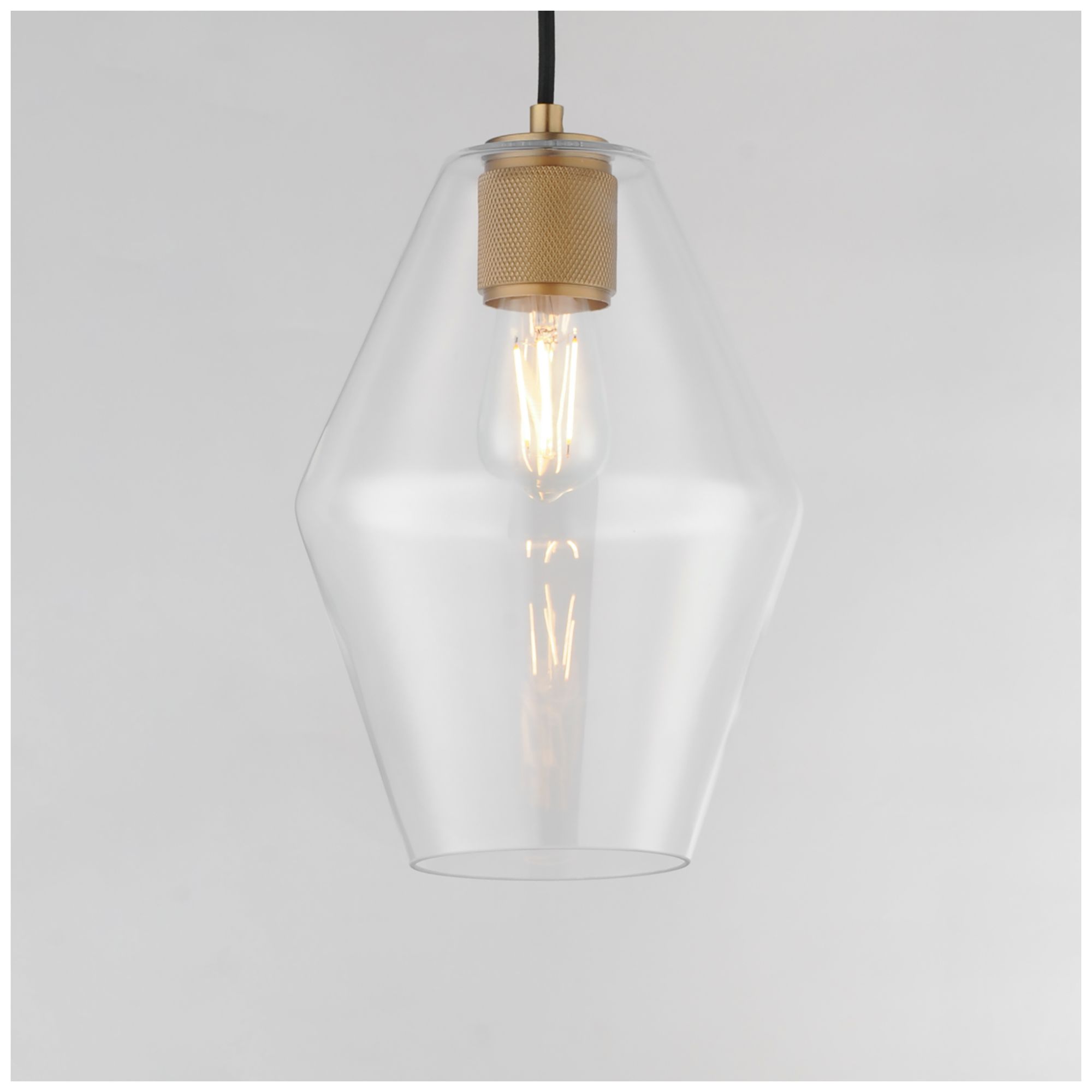 Image 5 Maxim Geode 8 3/4" Wide Natural Aged Brass Small Pendant more views