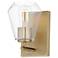 Maxim Geode 8" High Natural Aged Brass 1-Light Sconce