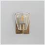2_Maxim Geode 8" High Natural Aged Brass 1-Light Sconce more views