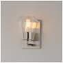 4_Maxim Geode 8" High Satin Nickel 1-Light Sconce more views