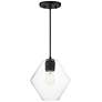 1_Maxim Geode 9 1/2" Wide Black Medium Pendant