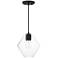 Maxim Geode 9 1/2" Wide Black Medium Pendant