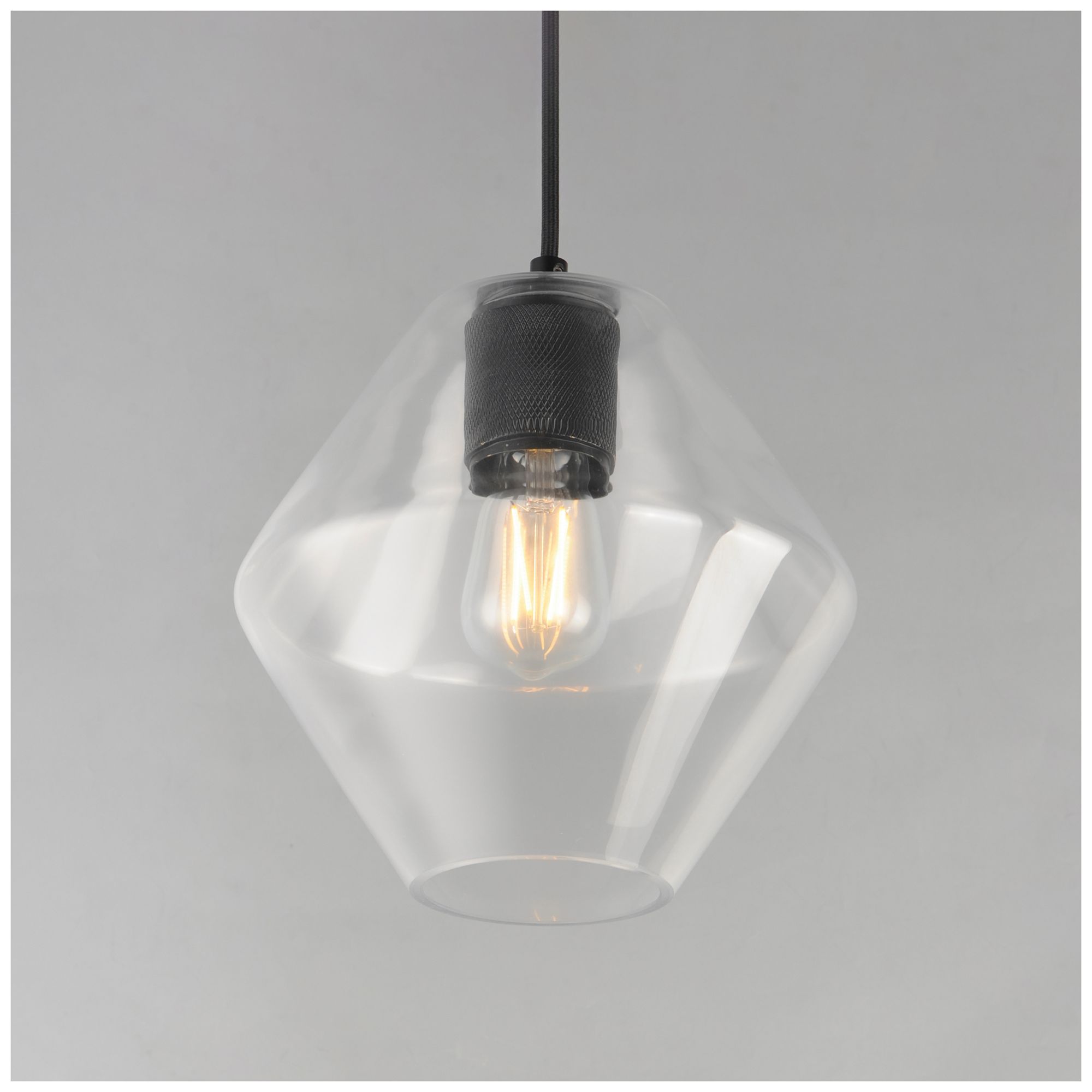 Image 4 Maxim Geode 9 1/2" Wide Black Medium Pendant more views