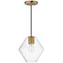 1_Maxim Geode 9 1/2" Wide Natural Aged Brass Medium Pendant