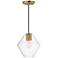 Maxim Geode 9 1/2" Wide Natural Aged Brass Medium Pendant