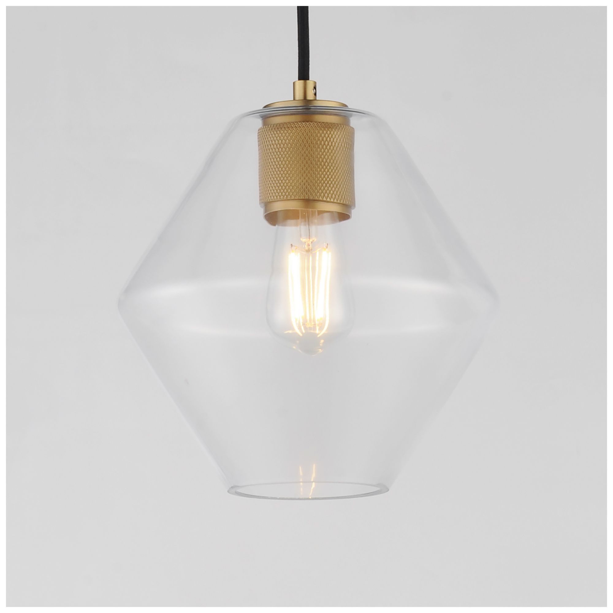 Image 2 Maxim Geode 9 1/2" Wide Natural Aged Brass Medium Pendant more views