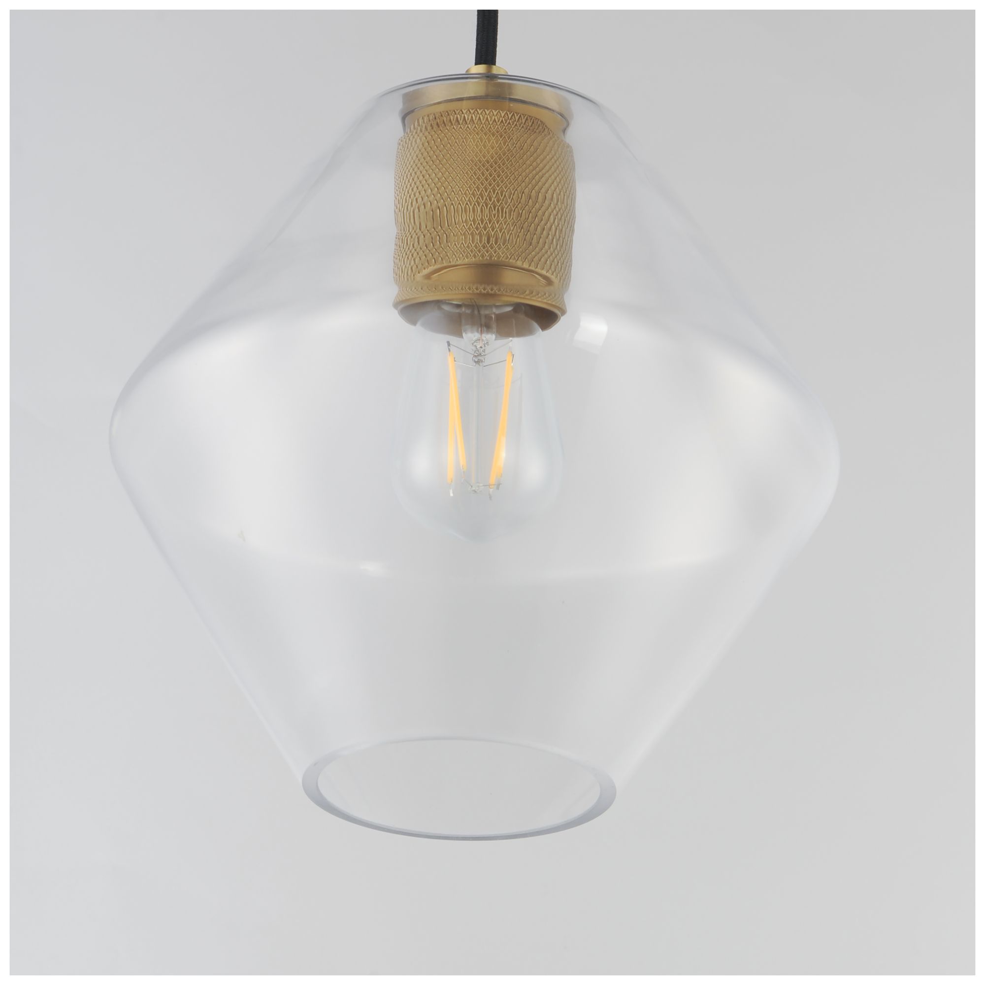 Image 3 Maxim Geode 9 1/2" Wide Natural Aged Brass Medium Pendant more views