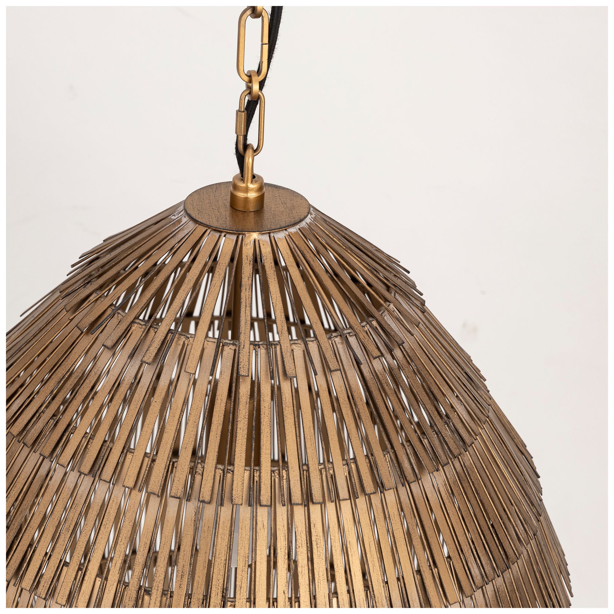 Image 5 Maxim Gilda 19" Wide Antique Brass Large Pendant more views