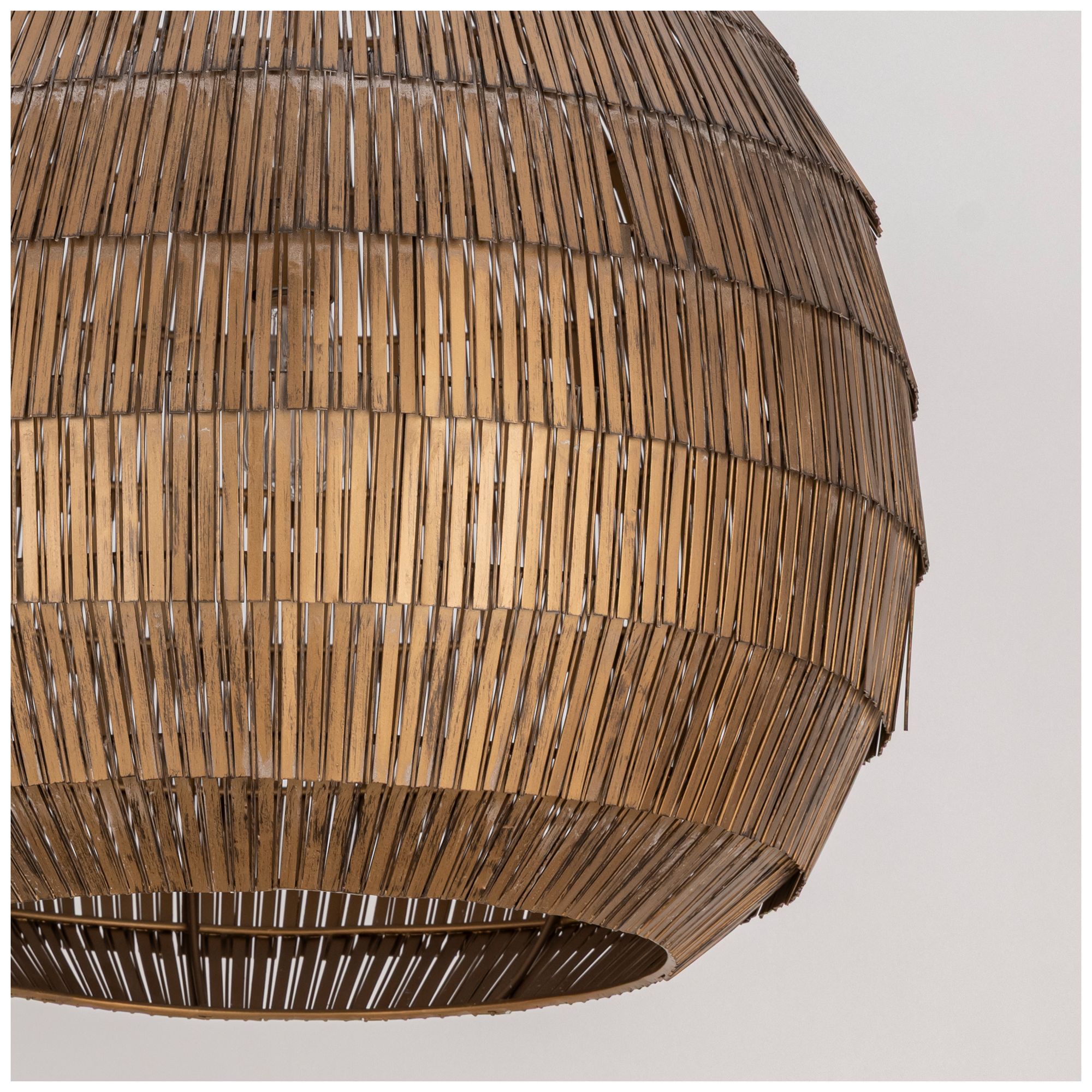 Image 6 Maxim Gilda 24" Wide Antique Brass X-Large Pendant more views