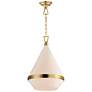 1_Maxim Giza 15 1/2" Wide Satin Brass Pendant Light